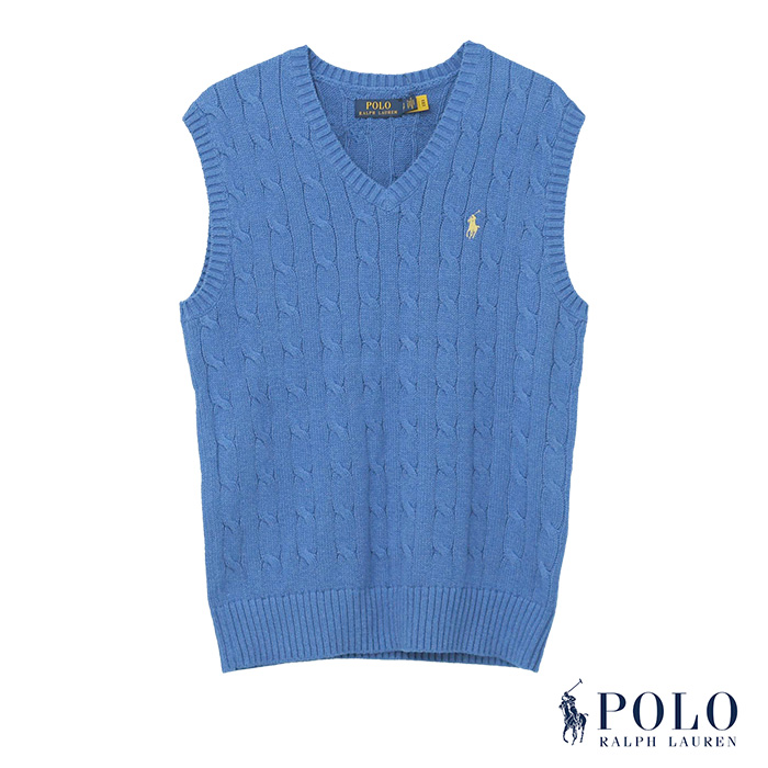 ポロ ラルフローレン POLO Ralph Lauren コットンケーブル編み ベスト 大きいサイズ メンズ定番 #710860352