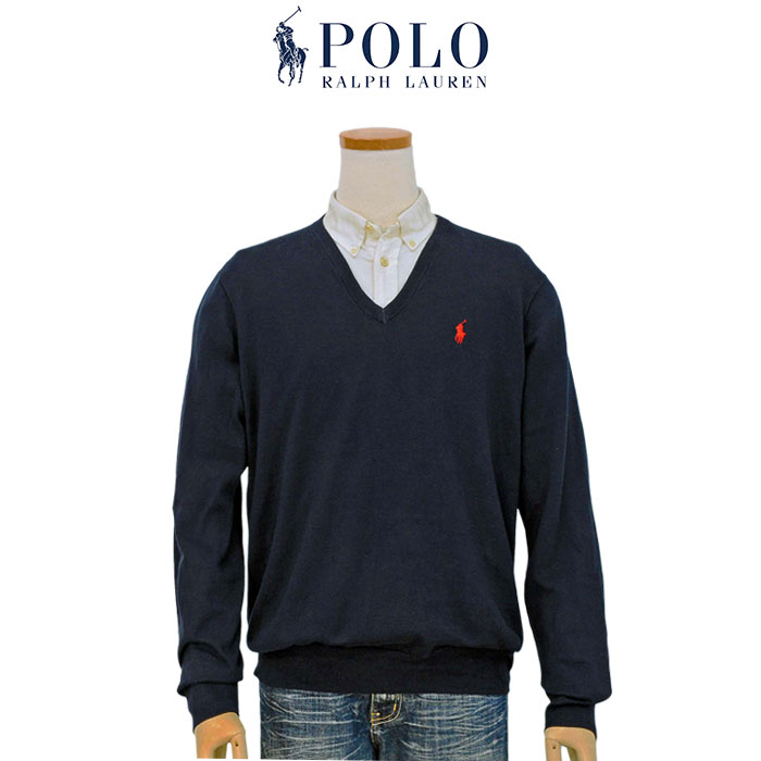POLO Ralph Lauren ポロ ラルフローレン コットン100％ Vネックセーター XL 大きいサイズ    #710890561｜cheap-tock｜02