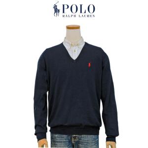 POLO Ralph Lauren ポロ ラルフローレン コットン100％ Vネックセーター XL ...