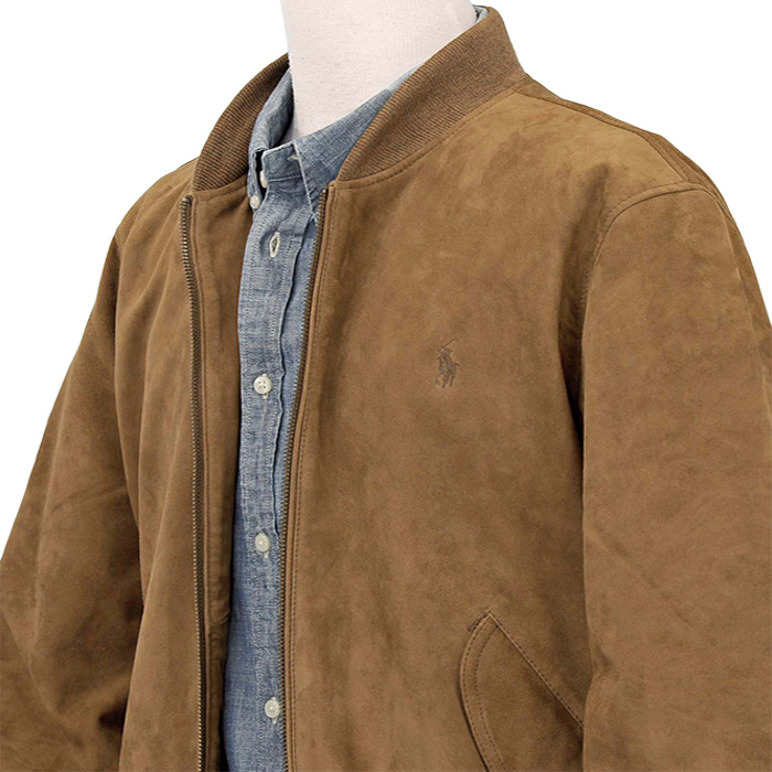 【24時間以内発送】ラルフローレン 本革スエード ボンバージャケット M スエード ボンバー ジャケット | ラルフ ローレン公式オンラインストア