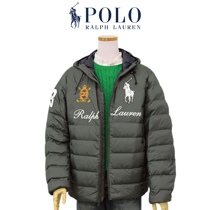 新品Polo Ralph Lauren フード付きジャケットS グレー/オリーブ POLO RALPH LAUREN（ポロ・ラルフローレン） ポロ ラルフローレン