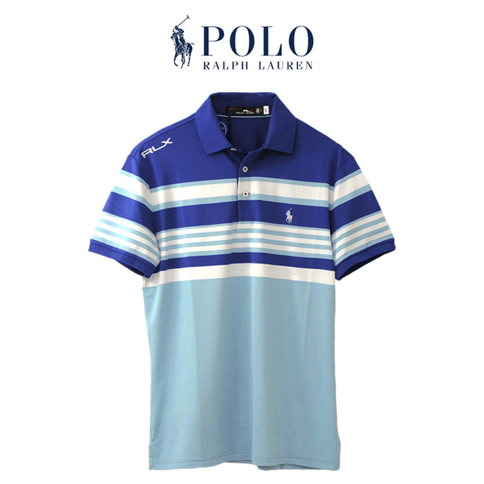 ラルフローレン メンズ POLO Ralph Laure 半袖 ボーダー 鹿の子ポロシャツ RLX GOLF ゴルフ ギフト #785899425