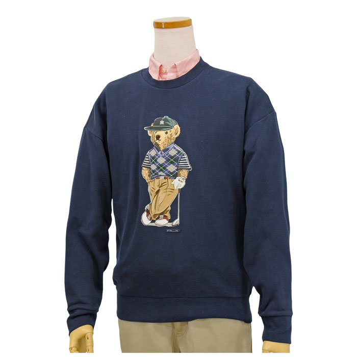 RLX アールエルエックス　ポロベア　スウェット トレーナー 裏起毛　ネイビー POLO RALPH LAUREN（ポロ・ラルフローレン） ポロ ラルフローレン