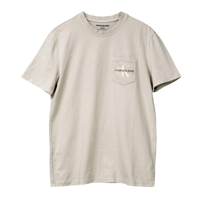 【値下げしました】Calvin Klein Jeans カルバンクライン メンズ 半袖 Tシャツ CKロゴ ポケット付Tシャツ CK 送料無料  #41q9028