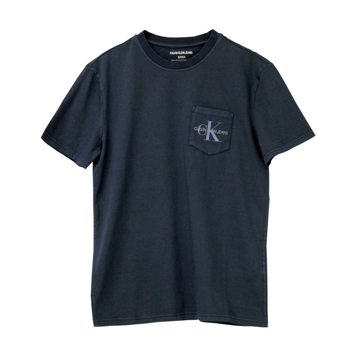 【値下げしました】Calvin Klein Jeans カルバンクライン メンズ 半袖 Tシャツ CKロゴ ポケット付Tシャツ CK 送料無料  #41q9028