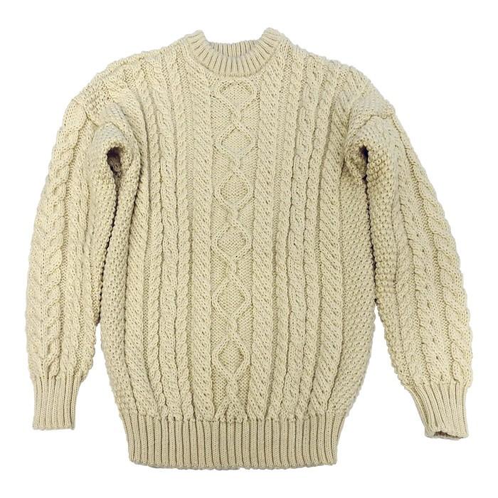 ガンジーウーレンズ Guernsey Woollens アラン セーター  ウール Aran Sweater イギリス直輸入品  送料無料 #gwm-001｜cheap-tock｜02