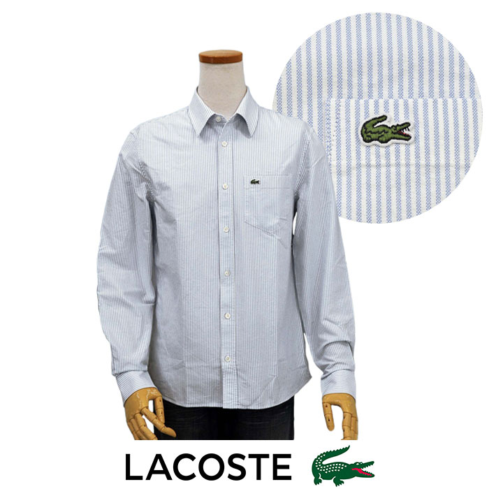 LACOSTE（ラコステ） ラコステメンズ ポケット付 ストライプ 長袖 