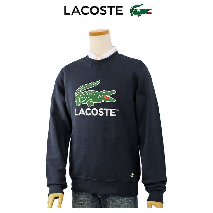 Lacoste ラコステ ビッグラコ プリント トレーナー メンズ  XL XXL 大きいサイズ  ...