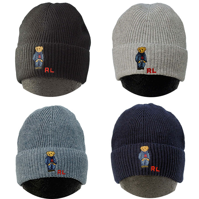 POLO ラルフローレン　ニット帽　ポロベア　米国購入　新品 POLO RALPH LAUREN ラルフローレン Ralph Lauren ポロベアー