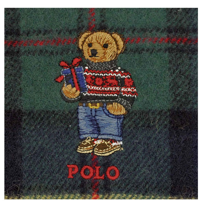 POLO Ralph Lauren POLO BEAR ポロベアー ラルフローレン マフラー タータンチェック柄 BEAR クマ 2023 秋冬  #pc1230