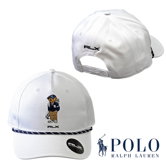Polo Golf ホワイトキャップ ポロベア刺繍　ラルフローレン POLO RALPH LAUREN（ポロ・ラルフローレン） ラルフローレンメンズ