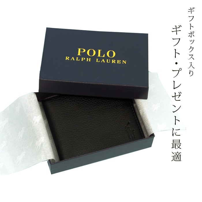 ラルフローレン POLO Ralph Lauren 財布 二つ折り ギフトボックス入り プレゼント メンズ レディース #405761975