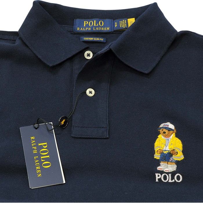 POLO Ralph Lauren ポロベアー ラルフローレンメンズ 鹿の子ポロシャツ カスタムスリムフィット Bear クマ XL  #710792901 : rl-710792901 : ポロ.Tシャツの店チープトック - 通販 - Yahoo!ショッピング