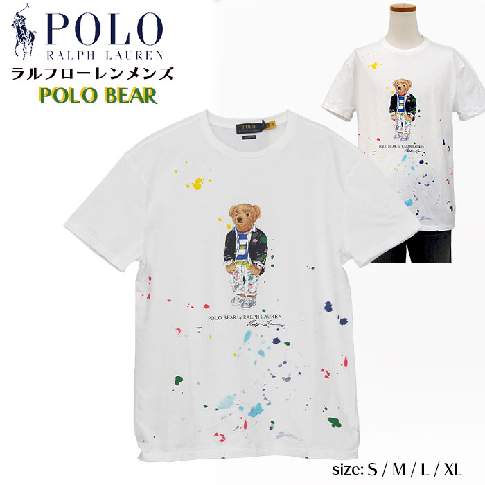 ラルフローレン Tシャツ POLO Ralph Lauren BEAR ポロベアー ペイント柄 半袖 Tシャツ メンズ クラシックフィットタイプ  送料無料 #710858041