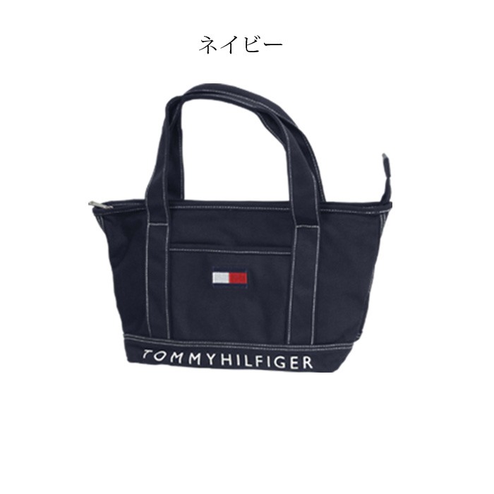 Tommy Hilfiger トートバッグ キャンバストート ファスナー付 通勤 通学 送料無料 #...