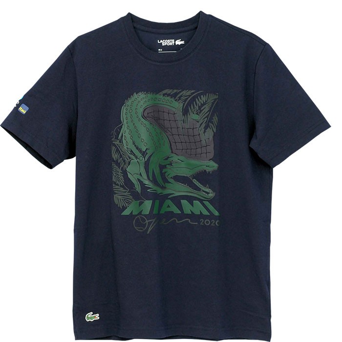 人気のクリスマスアイテムがいっぱい！ Lacoste LACOSTE ラコステ プリント 半袖 ビッグラコステ メンズ トップス