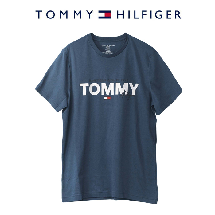 Tommy Hilfiger トミーヒルフィガー ロゴプリント 半袖Tシャツ メンズ 大きいサイズ ギフト 半T ネコポス　#09t3954｜cheap-tock
