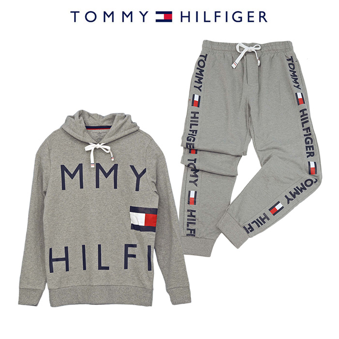 Tommy Hilfiger トミーヒルフィガー メンズ 長袖パーカー パンツ 上下