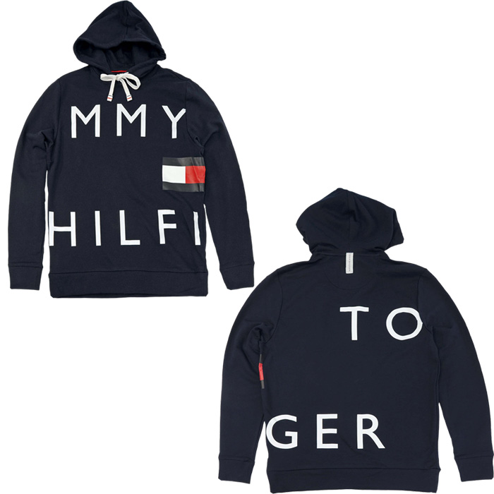 Tommy Hilfiger トミーヒルフィガー メンズ 長袖 パーカー ビッグロゴ フード ギフト  #09t4033｜cheap-tock｜03