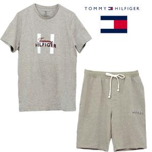 Tommy Hilfiger トミーヒルフィガー メンズ  半袖Tシャツ ハーフパンツ 上下 部屋着...