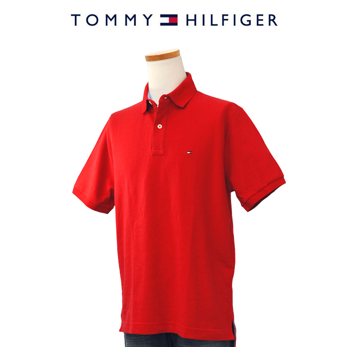 Tommy Hilfiger トミーヒルフィガー メンズ 鹿の子ポロシャツ 半袖 IVY