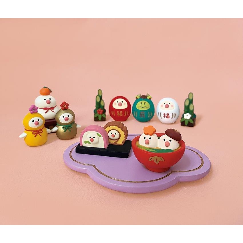 コンコンブル　春　桜　文鳥　セット コンコンブル 文鳥桜 デコレ 置物 マスコット