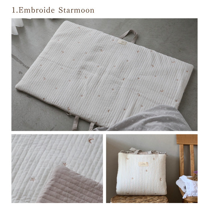 お昼寝マット | mela-B メラビー ナップマット | プレイマット ベビーマット イブルマット 保育園 韓国製 お昼寝布団 持ち運び 洗える 出産祝い 出産準備 |  | 01