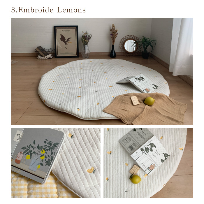 サニーマット ラウンドマット お昼寝マット イブルマット |  mela-B メラビー ラグ マット プレイマット ベビーマット |  | 03