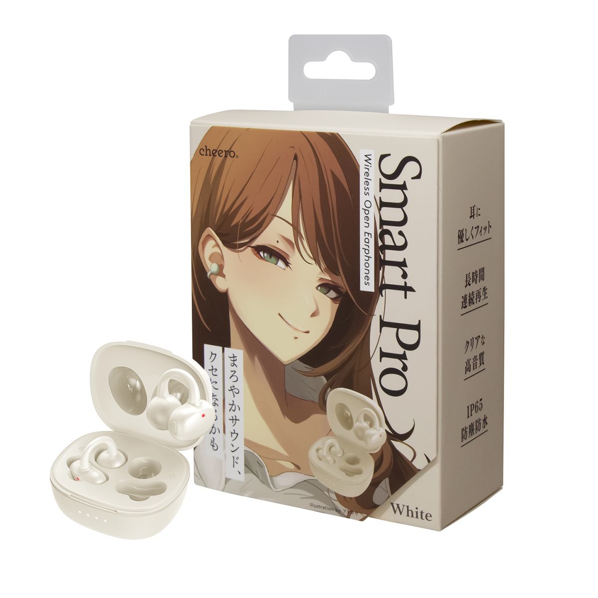 ワイヤレスイヤホン イヤーカフ Bluetooth 6.0 イヤホン オープンイヤー 開放型 超軽量 iPhone 高音質 防水 チーロ cheero Wireless Open Earphones Smart Pro | cheero | 04