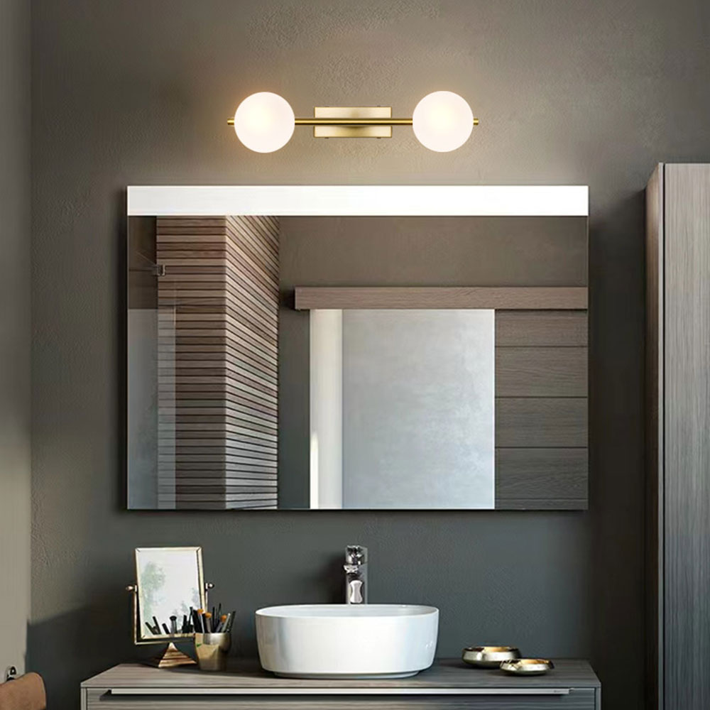 Chende公式店 ブラケットライト 2灯 おしゃれ 真鍮 ガラス ウォール