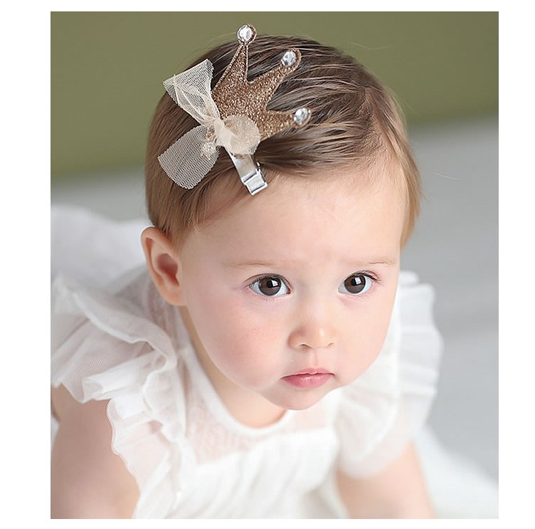 ティアラ ヘアクリップ】王冠 髪飾り ベビー用 赤ちゃん用 子供用 誕生 