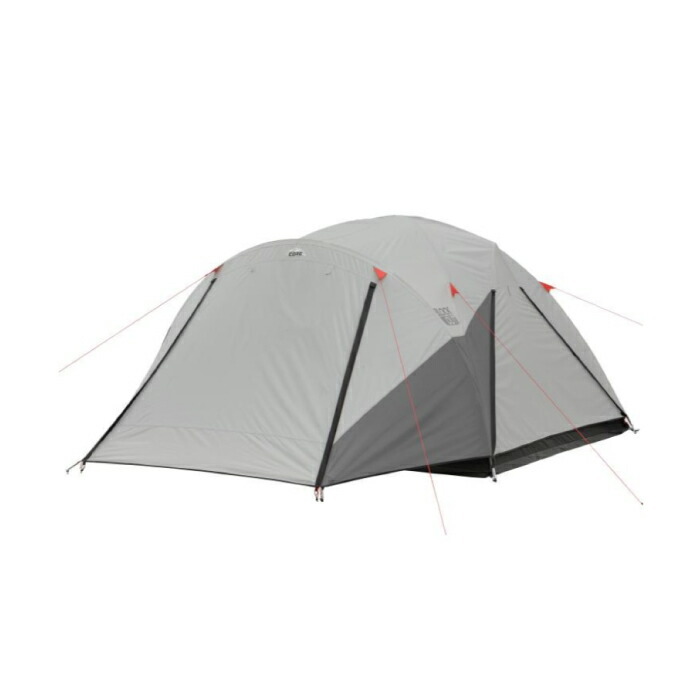 テント アウトドア 遮光 コア core 6人 耐水圧2000mm 黒 ブラック