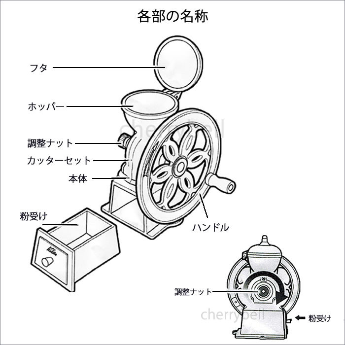 Kalita カリタ 手挽きコーヒーミル ダイヤミル N 手動ミル コーヒー 