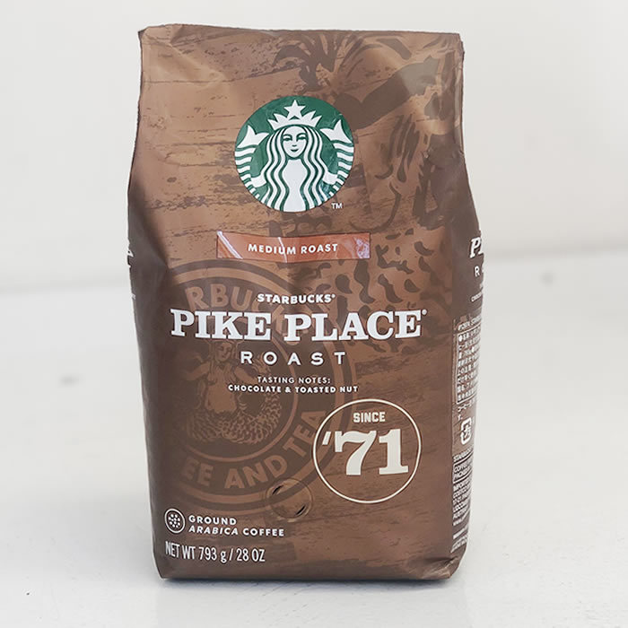 STARBUCKS COFFEEスターバックスコーヒー PIKE PLACE パイクプレイスロースト コーヒー豆 (粉) 793g スタバ 大容量 （ 160ｇ約５袋分） :41012974:チェリーベル Yahoo!店 - 通販 - Yahoo!ショッピング