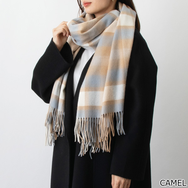 ジョンストンズ JOHNSTONS カシミア大判ストール（カシミヤ） CASHMERE TARTAN STOLE WA000056 WA56