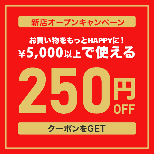 チアキストアの「5000円以上のご購入で使える 店内全品250円OFFクーポン」のクーポン