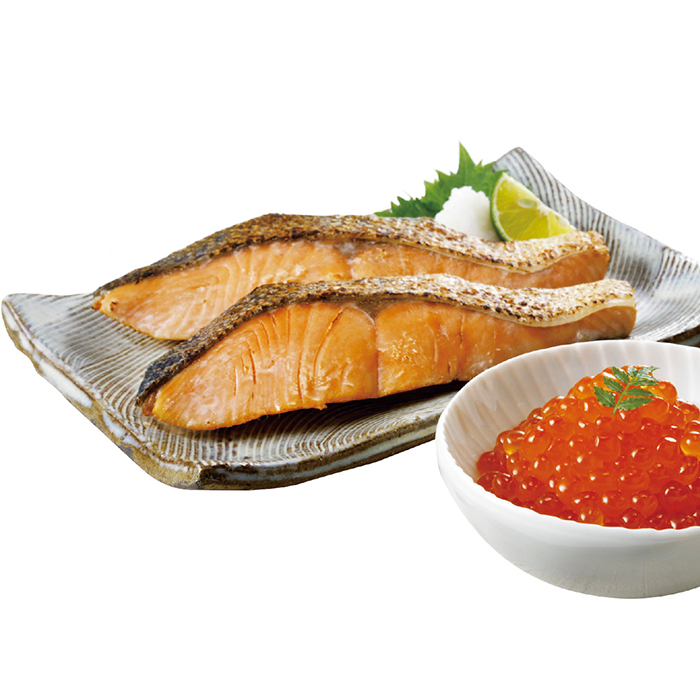 北海道産 焼鮭切身・いくらセット AP 母の日 父の日 帰省 グルメ 人気 おすすめ ギフト 贈答 取り寄せ お取り寄せグルメいくら醤油漬 プレゼント 手土産 贈り物_3