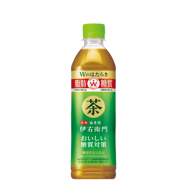 伊右衛門 おいしい糖質対策 機能性表示食品 500mlPET 送料無料 合計 48本（24本×2ケース）サントリー いえもん 糖質対策 脂肪 糖質 吸収 抑える 4901777383647｜chibaya-umai｜02