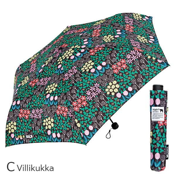 傘 ウォーターフロント レディース 北欧 kippis キッピス 折りたたみ傘 女性 晴雨兼用傘 雨傘 日傘 親骨50cm KPSFA-3F50-UH ギフト 誕生日プレゼント｜chicclover｜04