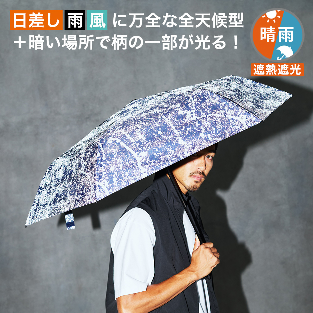 風と雲と雨 Waterfront ウォーターフロント LIM 全天候 ZENTENKOU 折 55cm