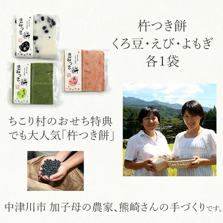 セット内容４．杵つき餅各１袋