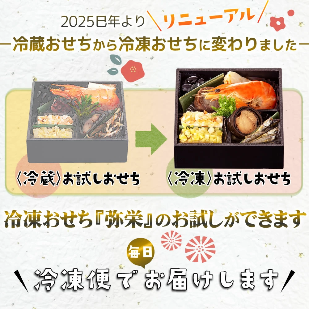 お試しおせちリニューアル