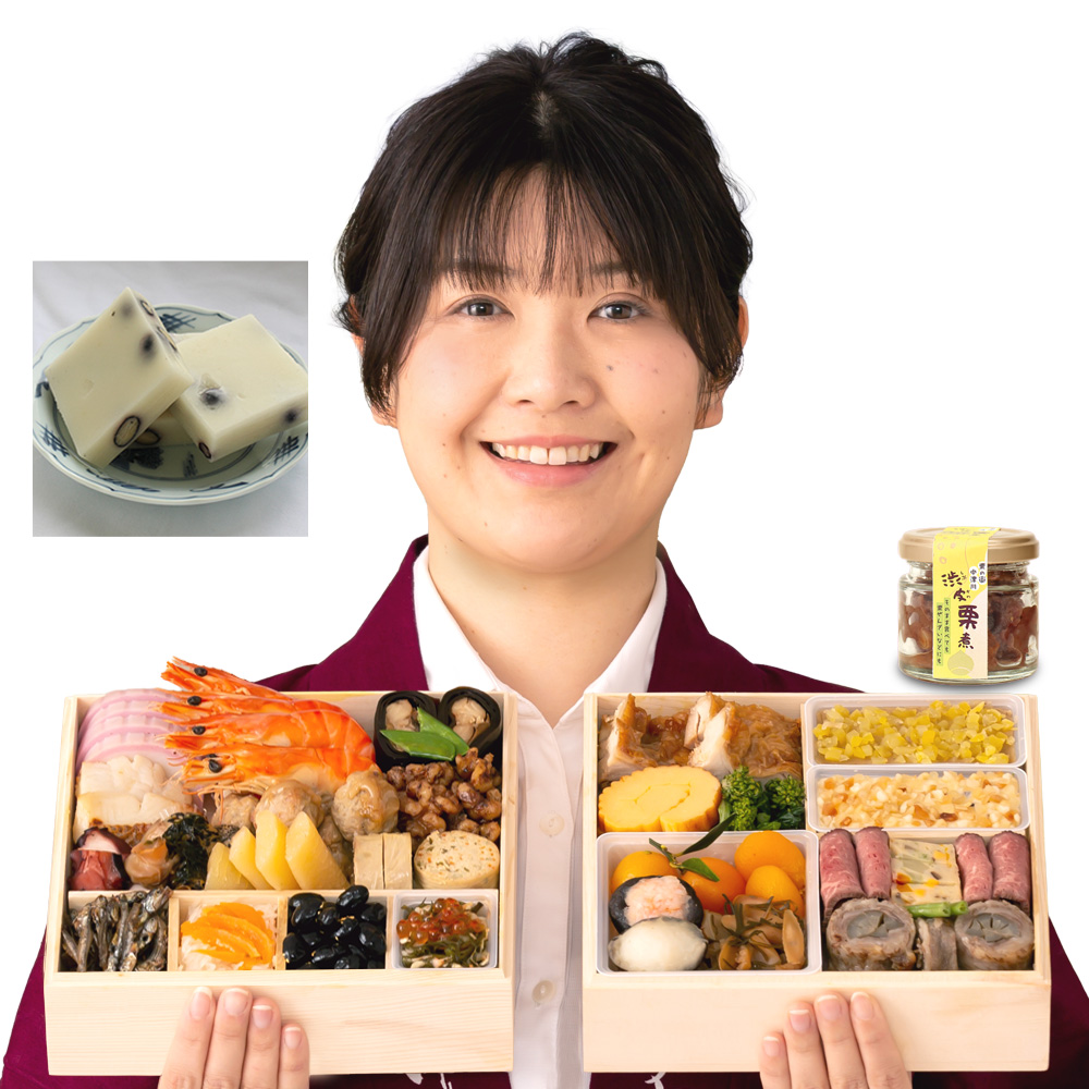 おせち 冷蔵 早割 2027 和風 予約 ちこり村 おせち料理 栗きんとん 田舎の手づくり増量おせち 3人前 4人前 薄味 中津川 正月 | ちこり村 | 04