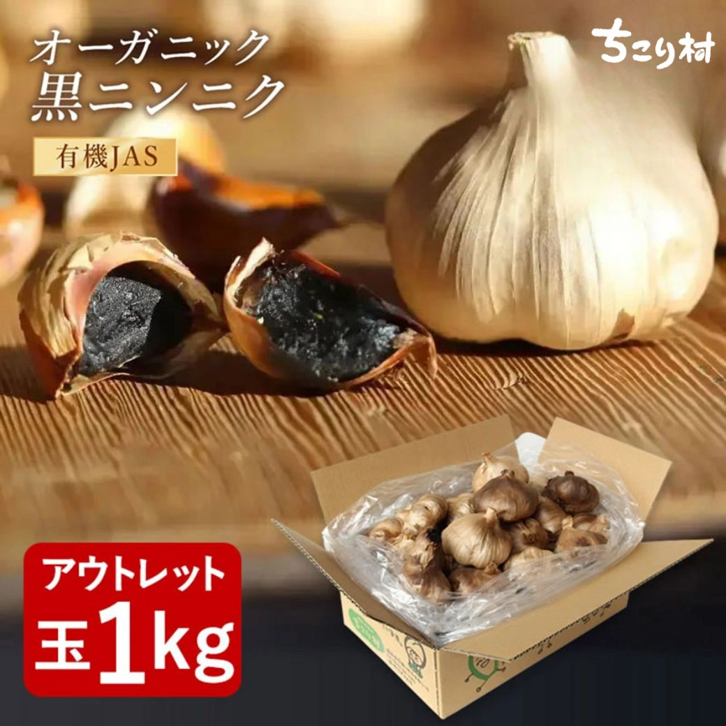 ちこり村 黒にんにく 訳あり 熟成 にんにく 送料無料 有機 BIOKURO