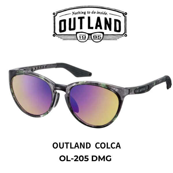 OUTLAND COLCA / OL-205 DMG スポーツサングラス 偏光レンズ グリーン