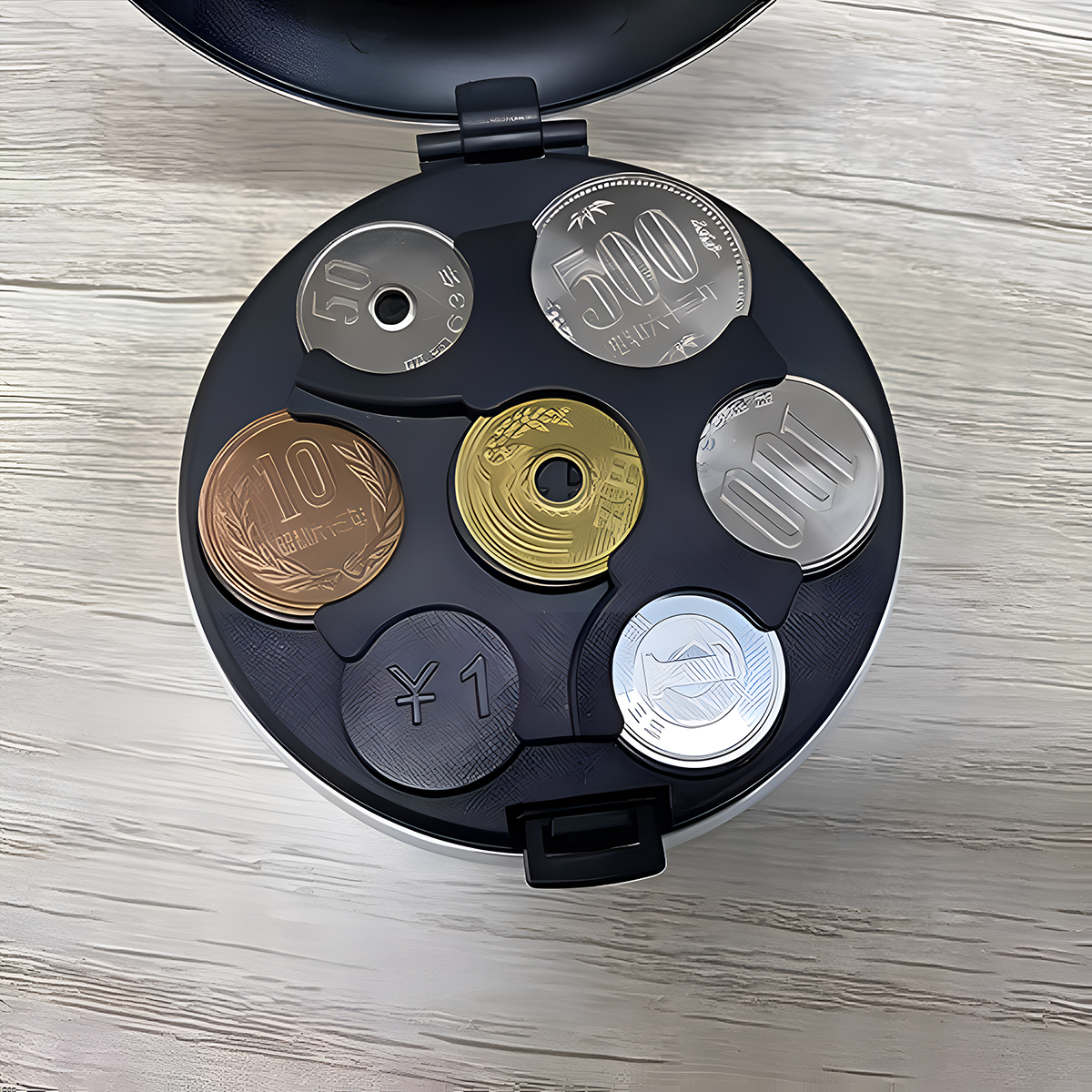 毎日の小銭管理を革命！円コイン用ポータブルケース 快速仕分け