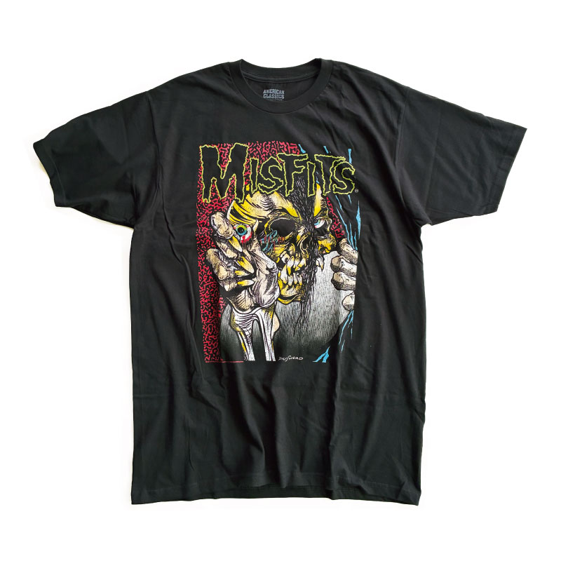 Tシャツ　L相当　パスヘッド　ブラック　アメリカ製　アメカジ MISFITS PUSHEAD Tシャツ パスヘッドデザイン : CHIKI CHIKI ヤフー店