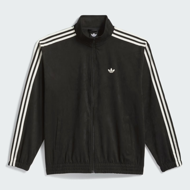 アディダスオリジナルス　刺繍ロゴ　スリーライントラックジャケット2XL 黒色 adidas Originals アディダス スケートボーディング オリジナルス
