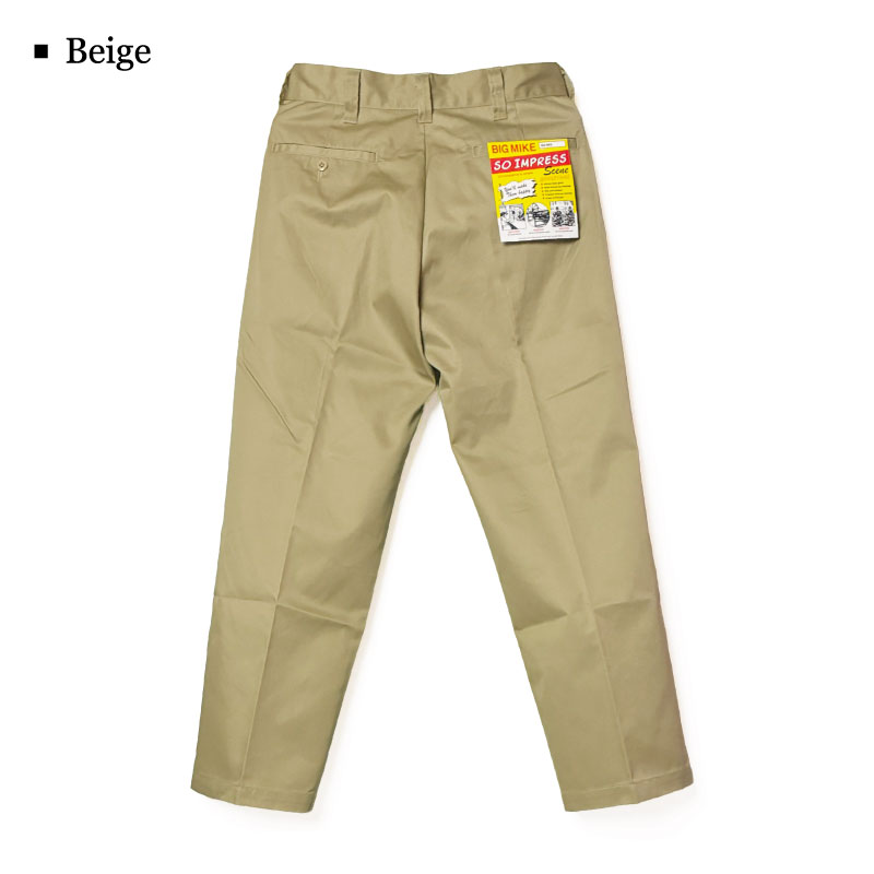 BIG MIKE（ビッグマイク） チノパン チノトラウザー ワークパンツ TC