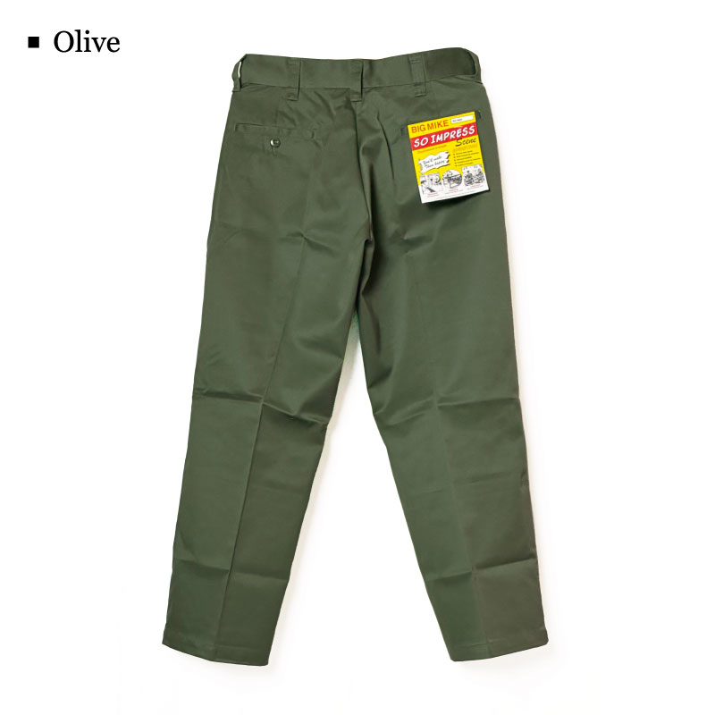 BIG MIKE（ビッグマイク） チノパン チノトラウザー ワークパンツ TC